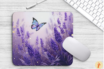 Delicate Lavender Flowers Mouse Pad