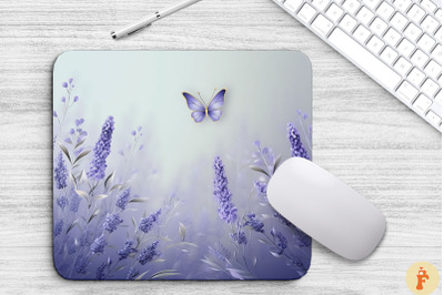 Delicate Lavender Flowers Mouse Pad