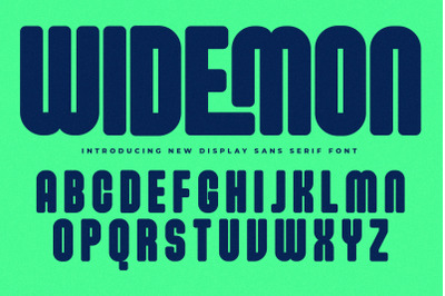 Widemon Typeface