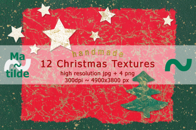 12 Handmade Christmas Textures