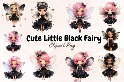 Cute Little Black Fairy Sublimation