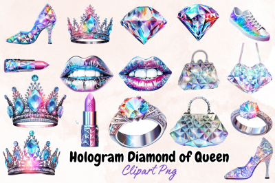 Hologram Diamond of Queen Sublimation