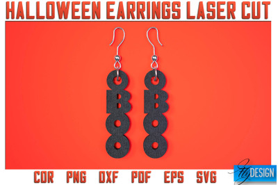 Halloween Earrings Laser Cut SVG | Accessories Laser Cut SVG Design |