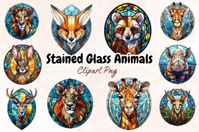 Stained Glass Animals Sublimation