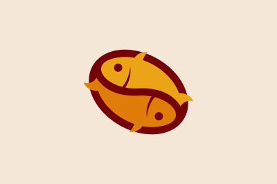 fish vector template logo design