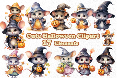 Halloween Kids Clipart Cute Mouse Charachters Halloween Png