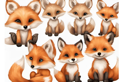 Cute Baby fox Animals Sublimation