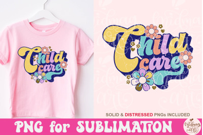 Retro Day Care Teacher Png, Daycare Provider sublimation