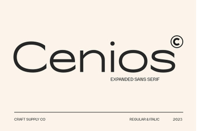 Cenios - Expanded Sans Serif