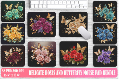 Delicate Roses And Butterfly Bundle-20 Designs-231004