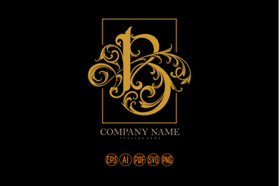 Sophisticated elegant B monogram letter logo