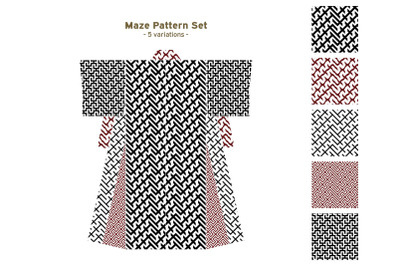 Maze Pattern Set 3