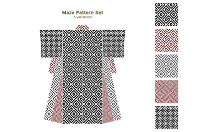 Maze Pattern Set 6
