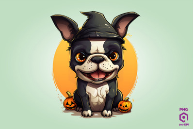 Halloween Boston Terrier Dog 1