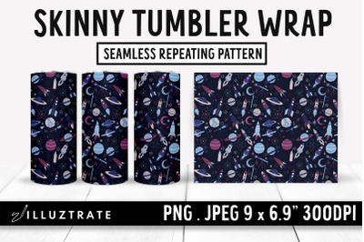 Space Skinny Tumbler Wrap | Out of Space Tumbler Wrap