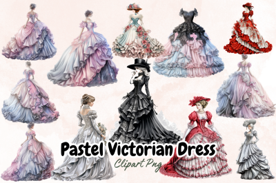 Pastel Victorian Dress Sublimation