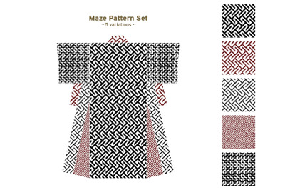 Maze Pattern Set 7