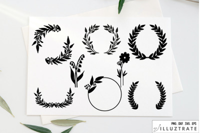 Wreath SVG Cut Files | Wreath Designs for Cricut