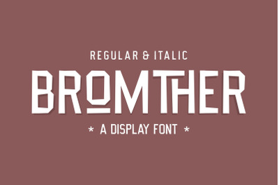 Bromther Typeface