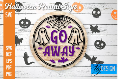 Halloween Round Signs SVG | Halloween Quotes Design