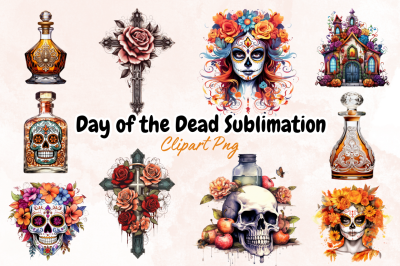 Day of the Dead Sublimation Clipart