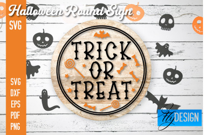 Halloween Round Signs SVG | Halloween Quotes Design