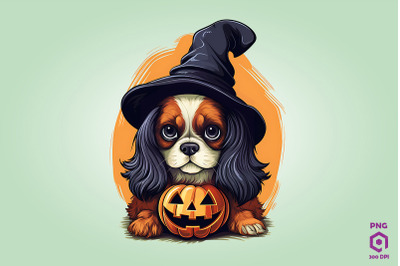 Halloween Spaniel Dog Clipart