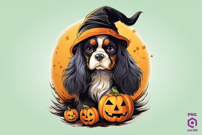 Halloween Spaniel Dog Clipart