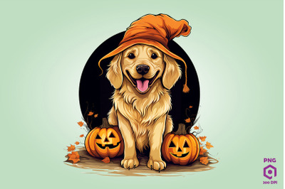 Halloween Golden Retriever Dog 1