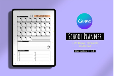 School Planner Canva Template