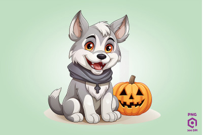 Halloween Siberian Husky Dog 1