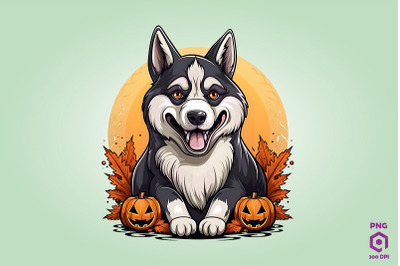 Halloween Siberian Husky Dog 2