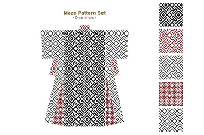 Maze Pattern Set 10