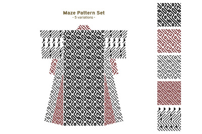 Maze Pattern Set 11