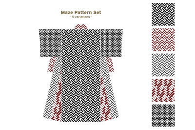 Maze Pattern Set 13