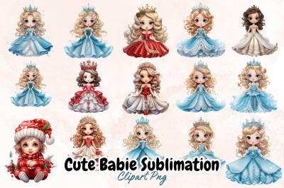 Cute Baby Sublimation Clipart Bundle