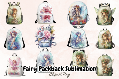 Fairy Packback Sublimation Clipart