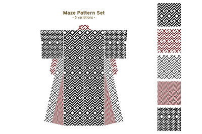 Maze Pattern Set 14