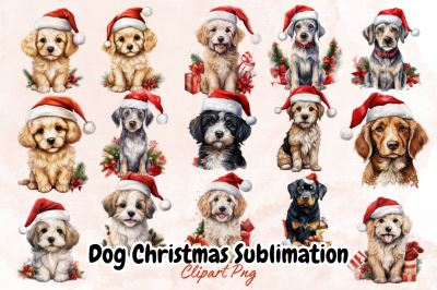 Dog Christmas Sublimation Bundle