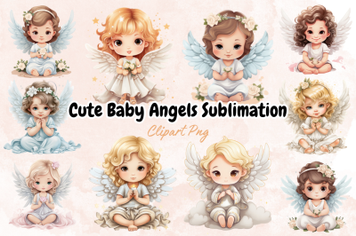 Cute Baby Angels Sublimation Bundle