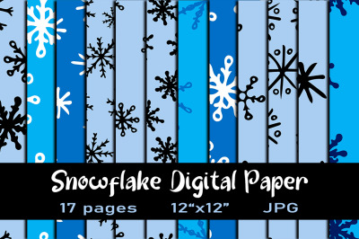 17 Snowflake Backgrounds