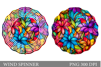 Rainbow Flowers Spinner Sublimation.Flowers Spinner Design