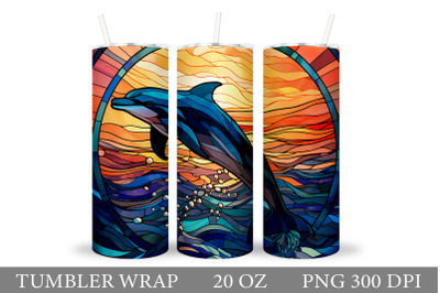 Dolphin Tumbler Sublimation. Dolphin Tumbler Wrap Design