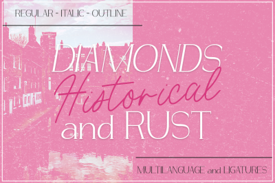 DIAMONDS AND RUST FONT DUO
