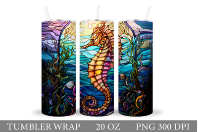 Seahorse Tumbler Sublimation. Seahorse Tumbler Wrap Design