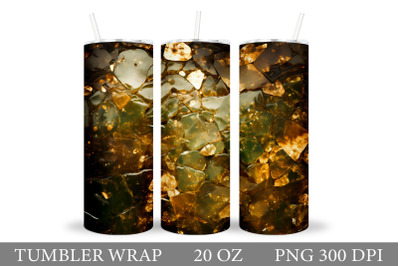 Glass Tumbler Design . Abstract Tumbler Sublimation