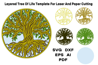 Tree of Life SVG, Trees, Tree Cut File, Tree SVG For Cutting