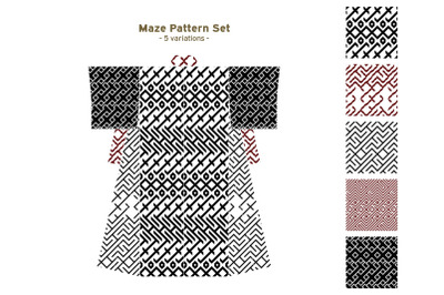 Maze Pattern Set 18