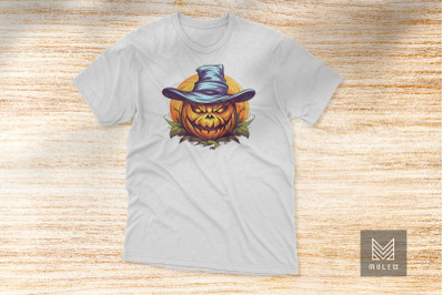 Jack-O&#039;-Lantern With Wizard Hat Clipart