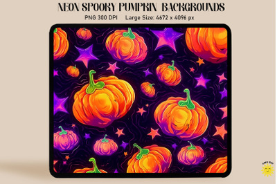 Psychedelic Spooky Halloween Pumpkins